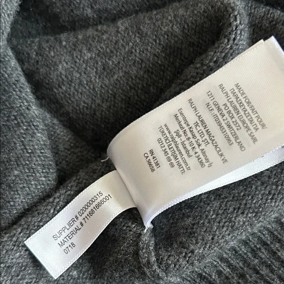 Sweater Polo by Ralph Lauren Men's Gray - Picture 11 of 11